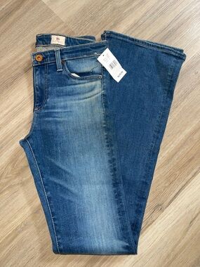 Ag Adriano Goldschmied Blue Fade Wide-Leg Jeans